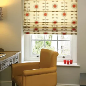 514-Scribble-Flower-Red-Roman-Blind-Petersfield-Hampshire-the-great-shutter