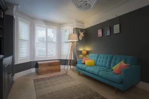 Splay Bay Windoe Shutters in Winchester Installed By The Great Shutter Co.