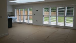 Lounge Bifolding Bifolding Tracked Kitchen Shutters Installed In Romsey By The Great Shutter Co.