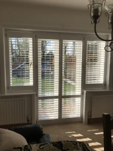 patio door shutters by The Great Shutter Co Southampton